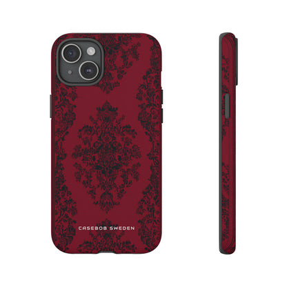 Gothic Crimson Elegance iPhone 15 - Tough Phone Case