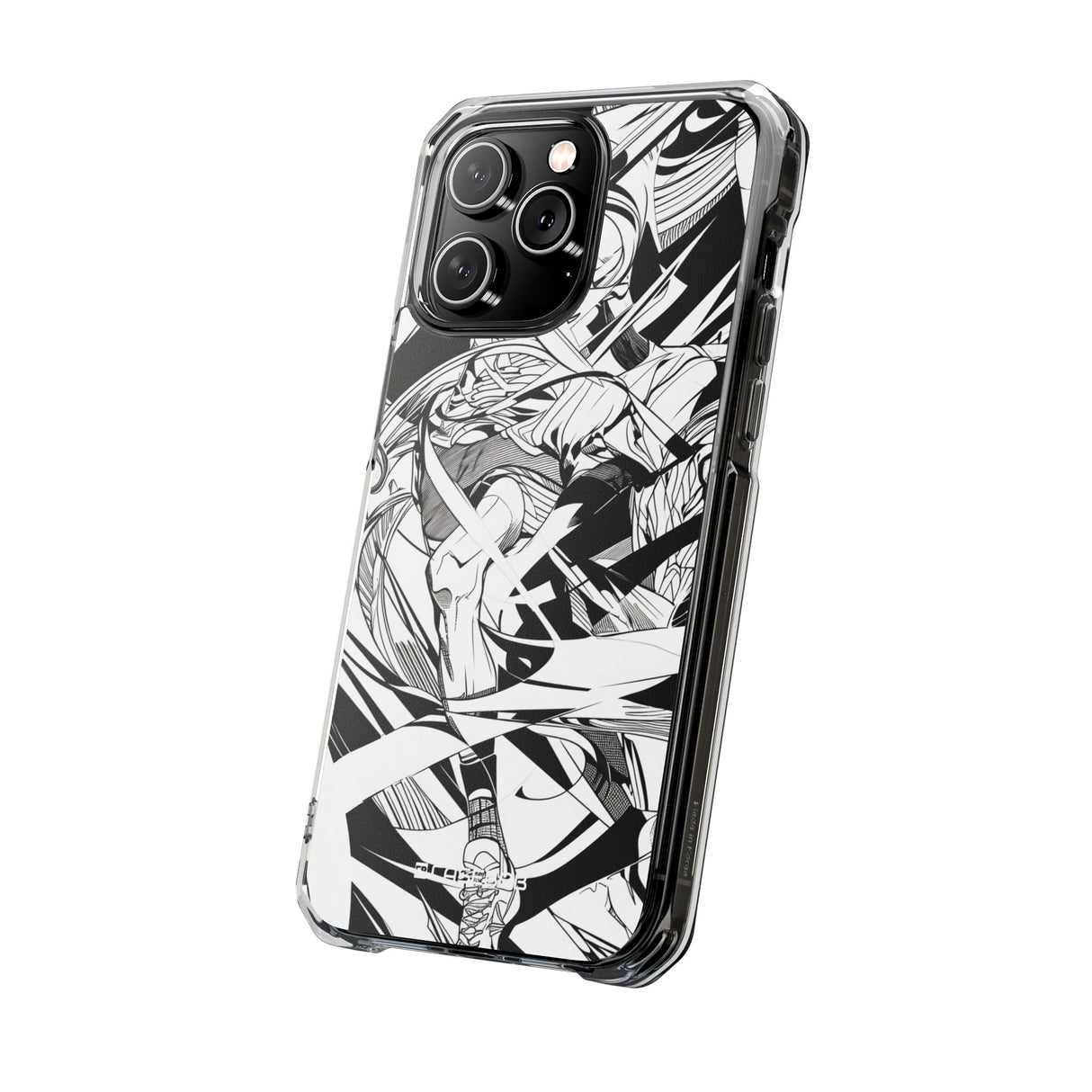 Dynamic Court Noir - Phone Case for iPhone (Clear Impact - Magnetic)