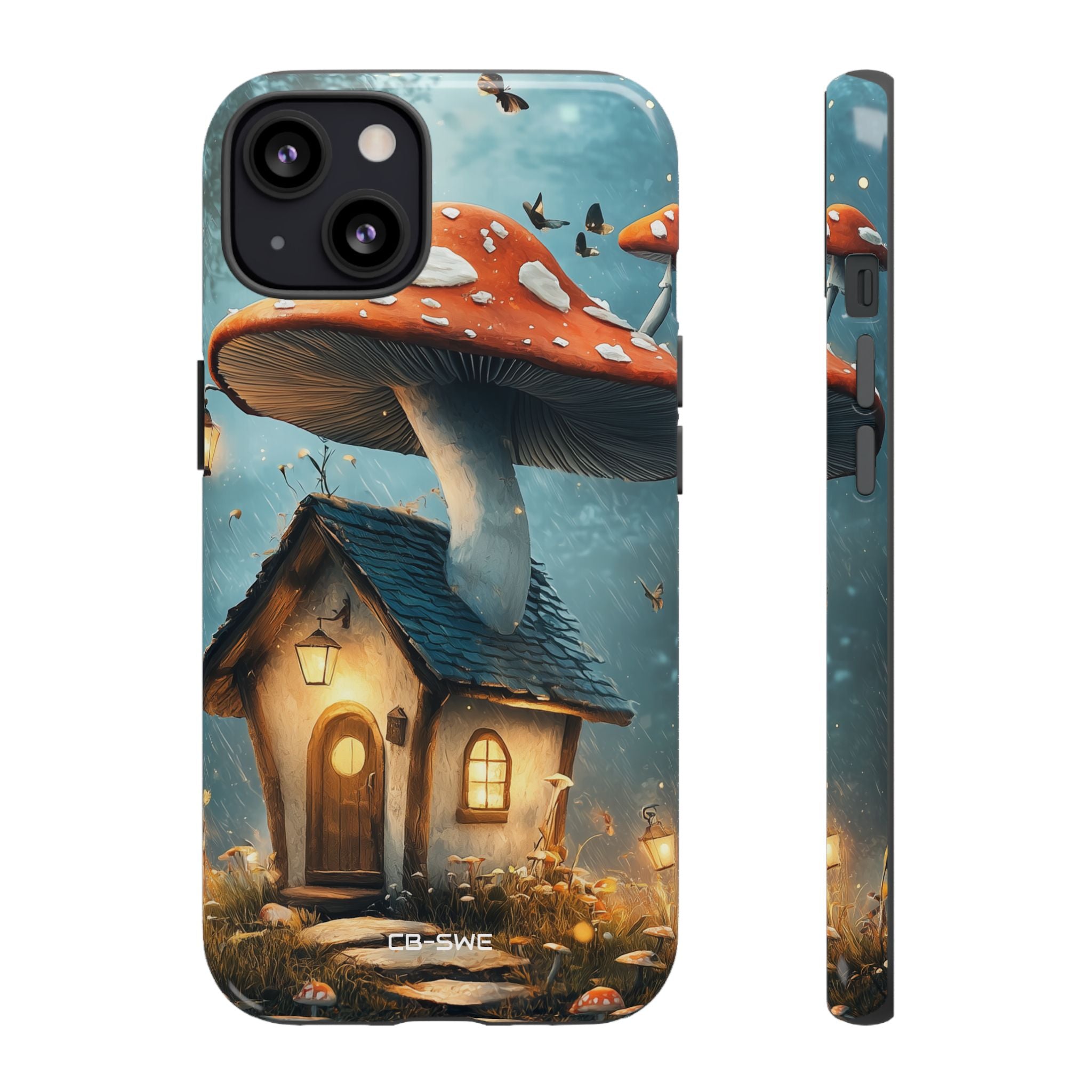 Mushroom House Glows - iPhone Case
