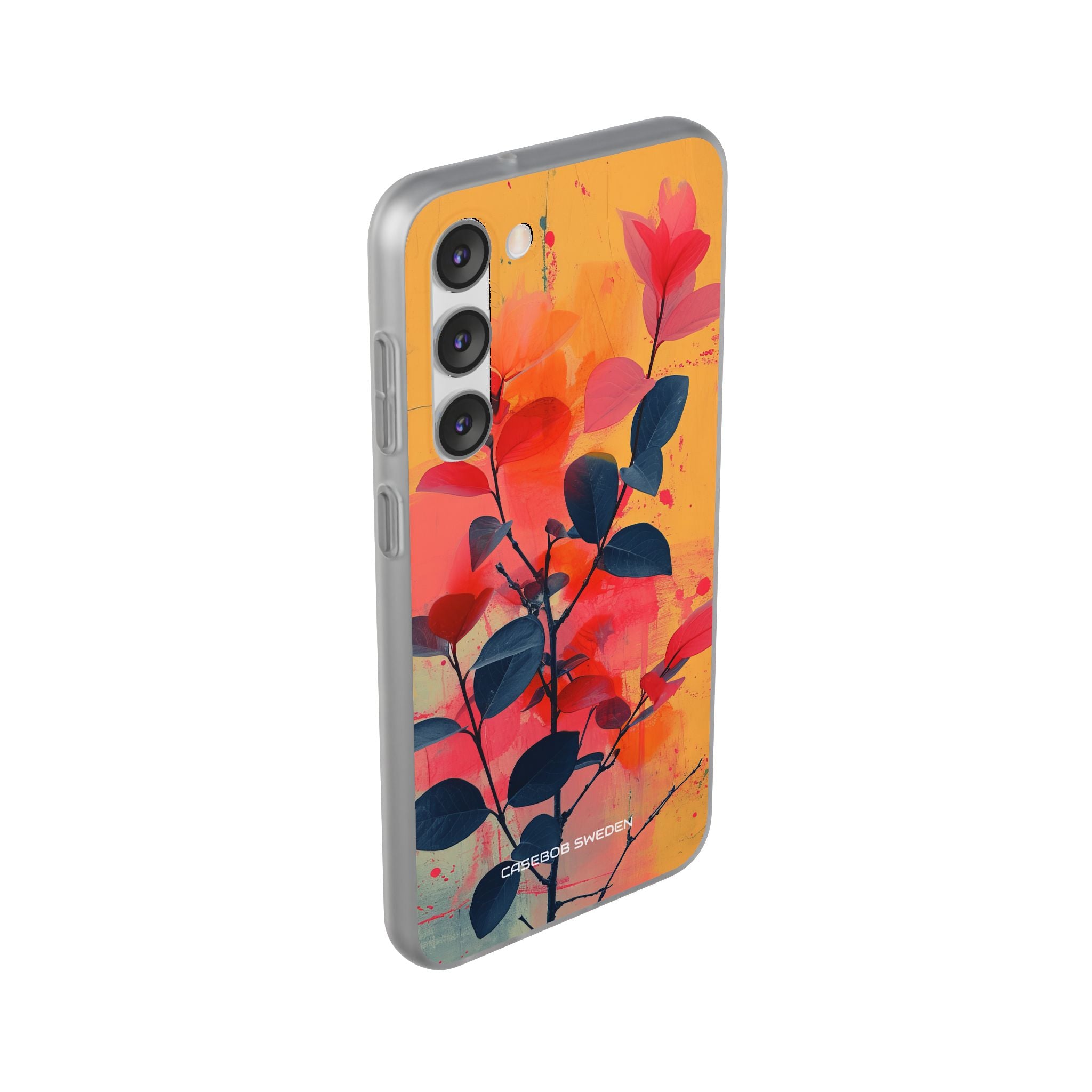 Yellow Botanical Splash - Flexi Samsung S23 Phone Case