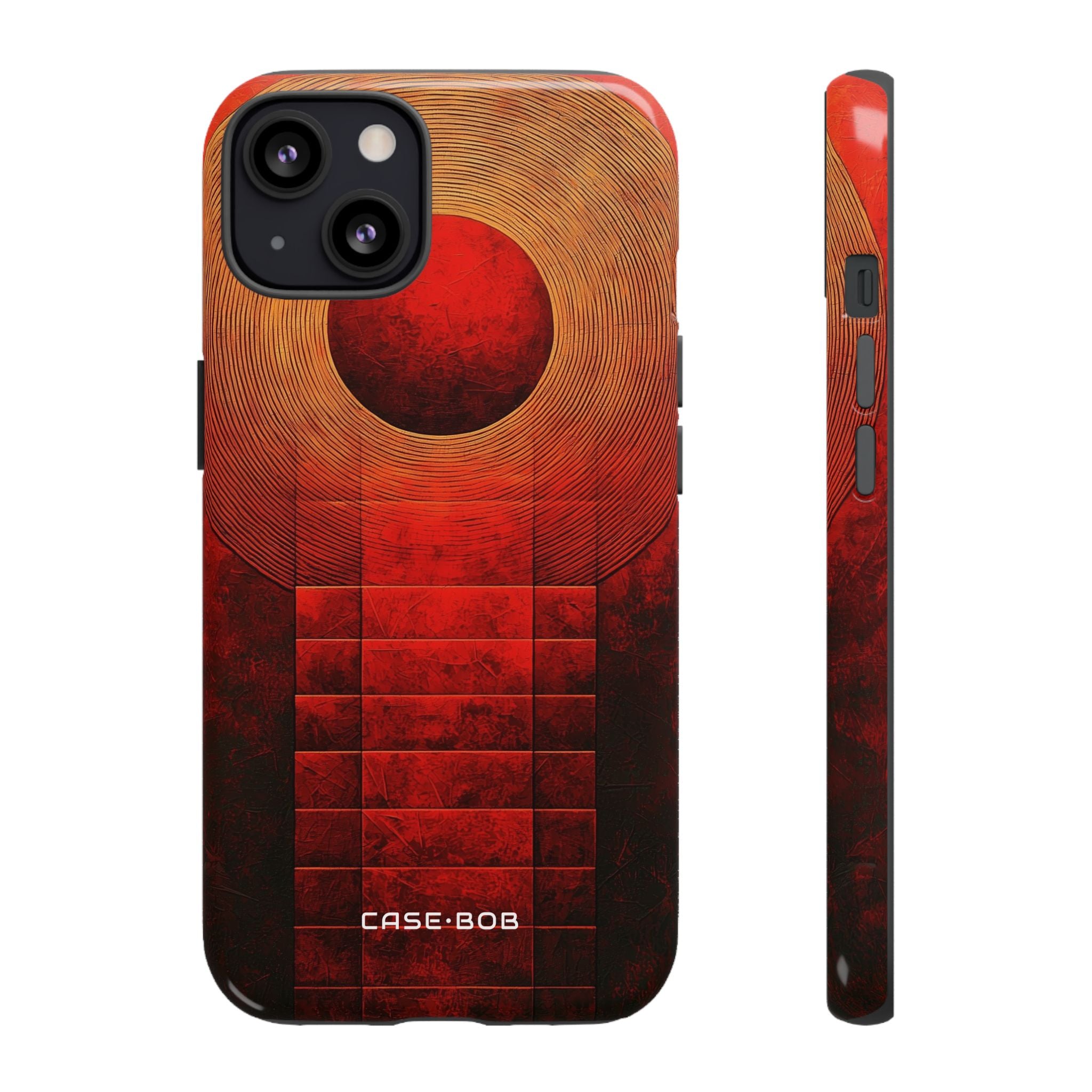 Crimson Orbit iPhone 13 Case - Tough