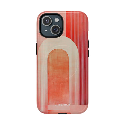 Crimson Arches iPhone 15 Case - Tough+