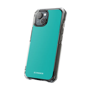 Tiffany Blue | Handyhülle für iPhone (Clear Impact Case – magnetisch) 