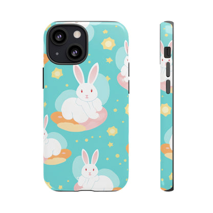 Bunnies Float Dreamily - iPhone Case