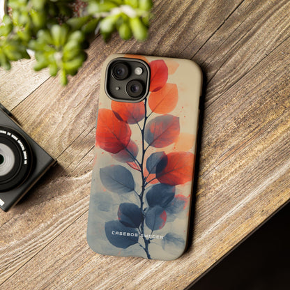 Ethereal Leaf Harmony iPhone 15 - Tough Phone Case