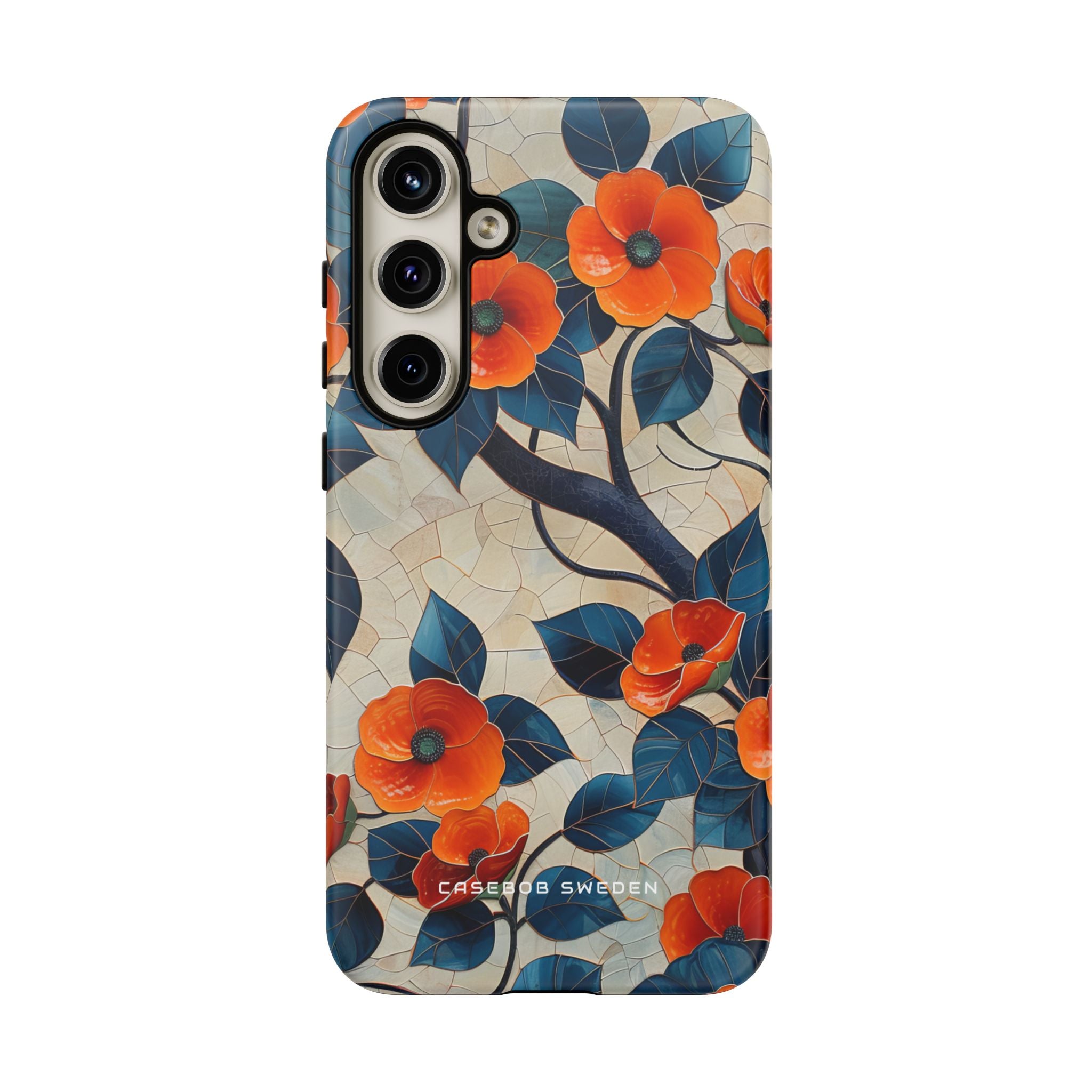 Orange Blossoms Mosaic Harmony Samsung S24 - Tough Phone Case