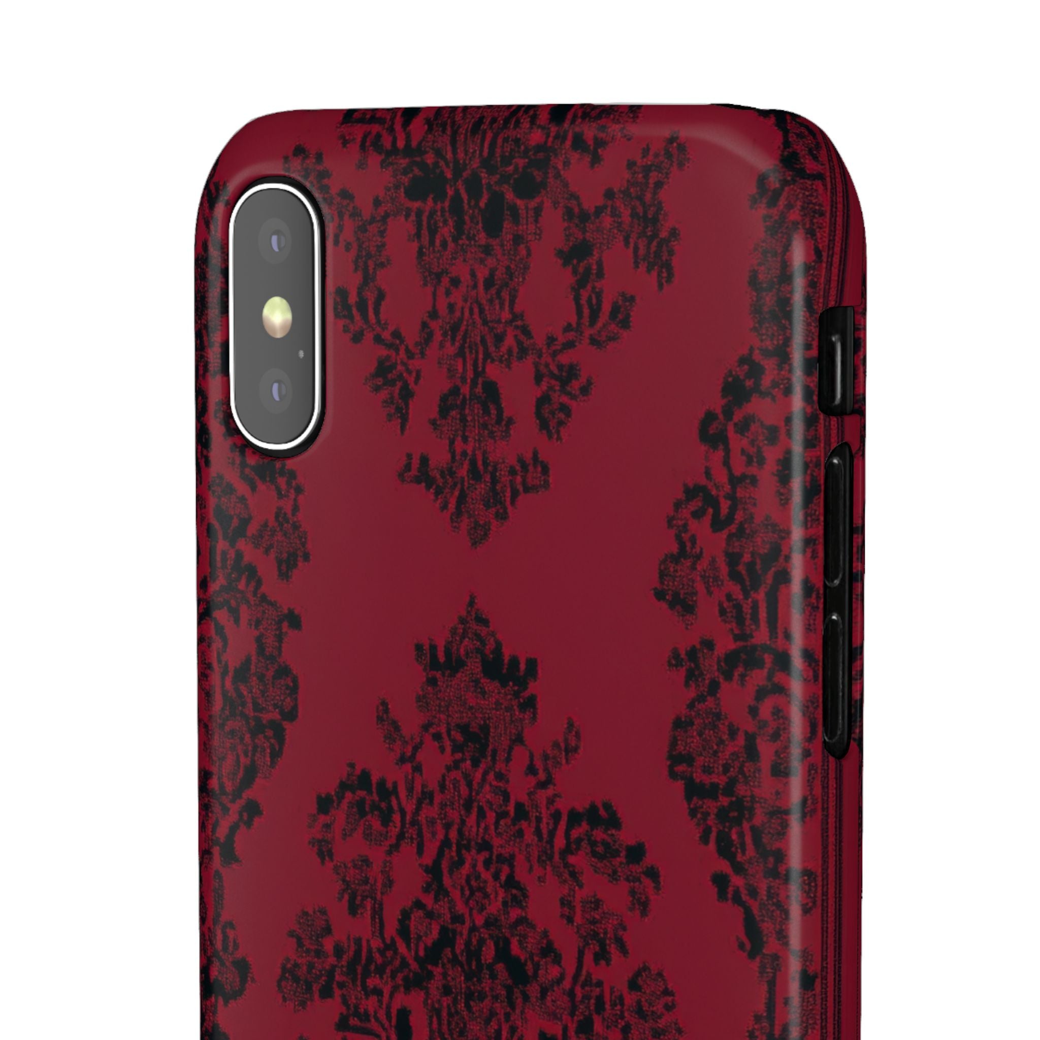 Gothic Crimson Elegance  iPhone X - Slim Phone Case