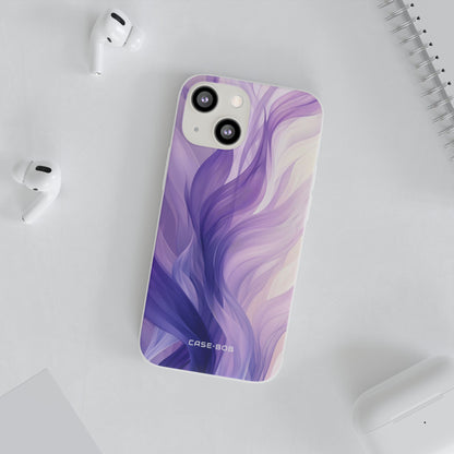 Purple Ribbon Waves iPhone 13 mini Case - Soft