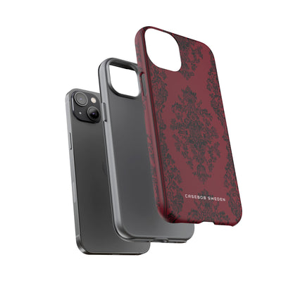 Gothic Crimson Elegance iPhone 14 - Tough Phone Case