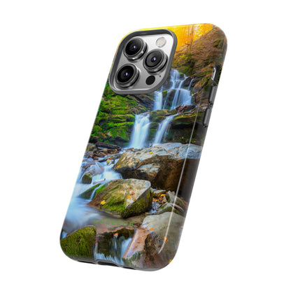 Autumn Mountain Waterfall - Protective Phone Case