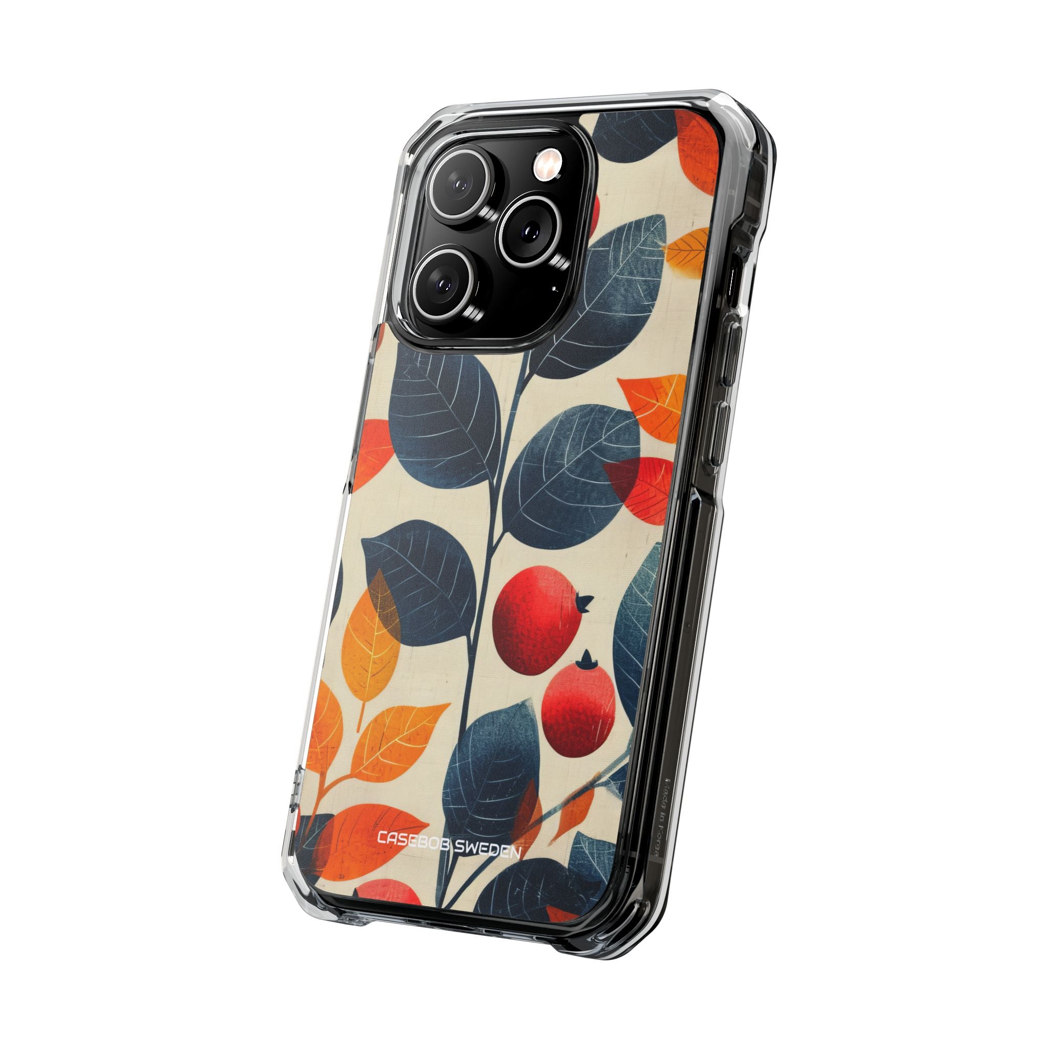 Autumn Nature Pattern - Clear Impact iPhone 14 Phone Case