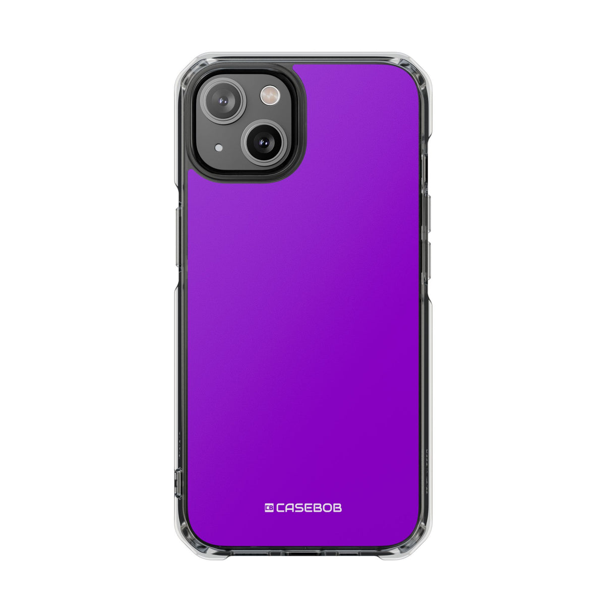 Electric Purple | Handyhülle für iPhone (Clear Impact Case - Magnetisch) 