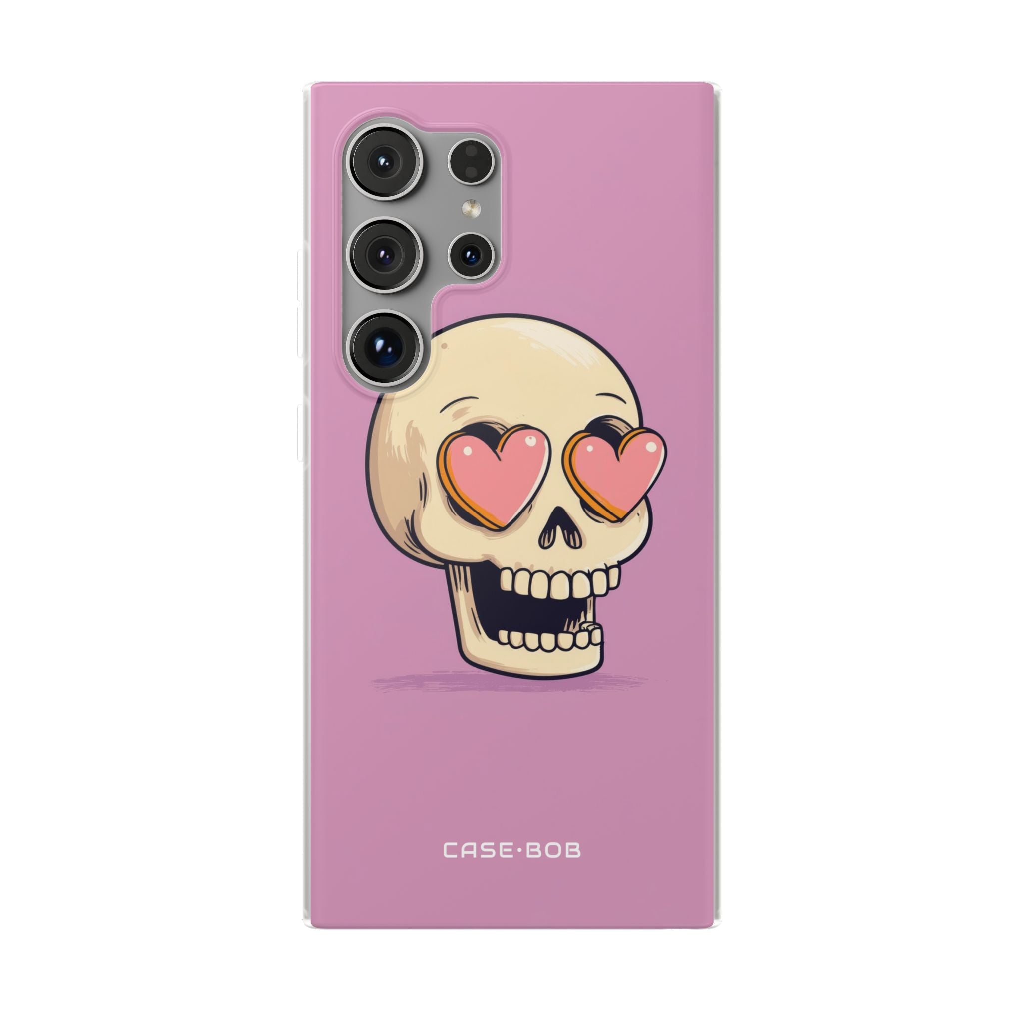 Heart Eyed Skull Samsung S24 Ultra Case - Soft