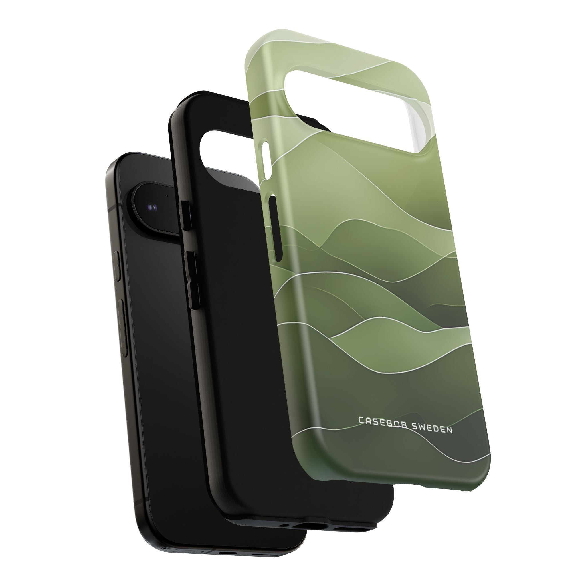 Soothing Green Waves Google Pixel 9 - Tough Phone Case