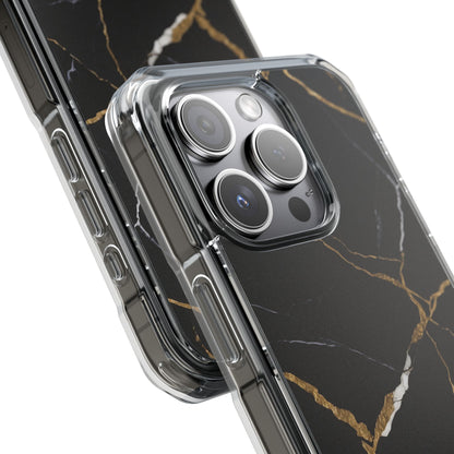 Golden Veins Emerge iPhone Case - Impact