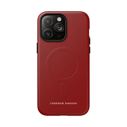 Dark Red iPhone 14 | Tough+ Phone Case