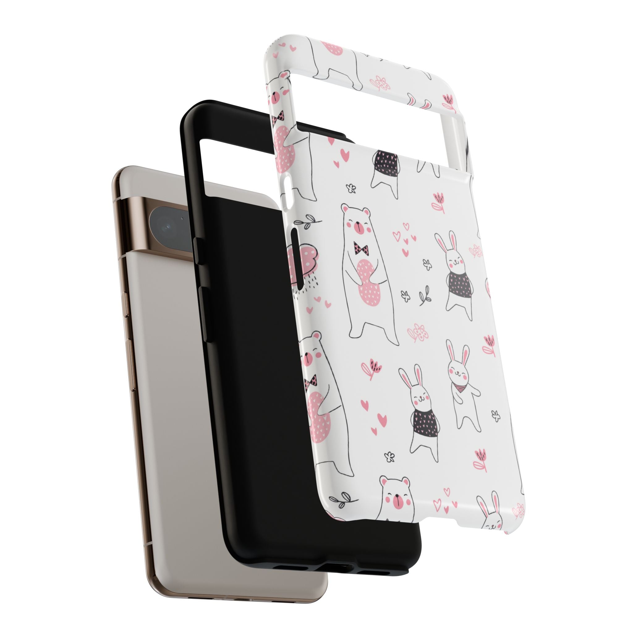 Bears Dance Playfully - Google Pixel Case
