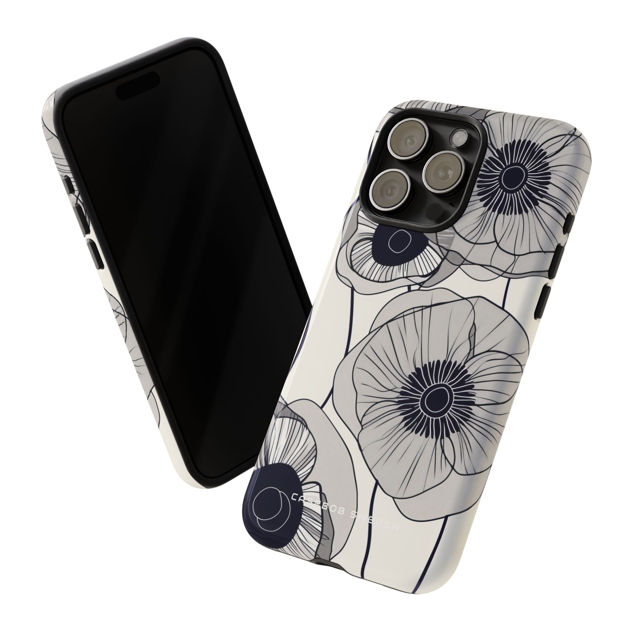 Modern Minimalist Flowers iPhone 15 - Tough Phone Case