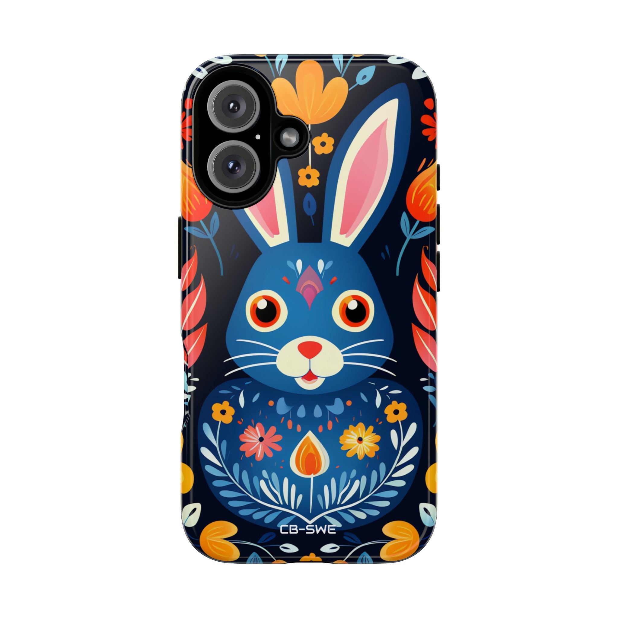 Bunny Jumps Joyfully - iPhone Case