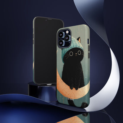Cat Sits Dreaming - iPhone Case