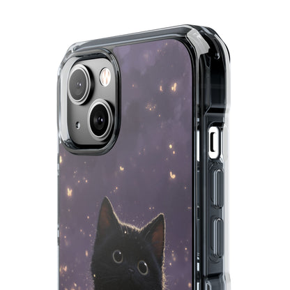 Whimsical Cat Soars iPhone Case - Impact