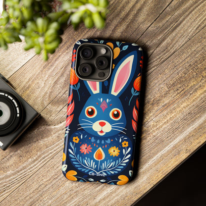 Bunny Jumps Joyfully - iPhone Case