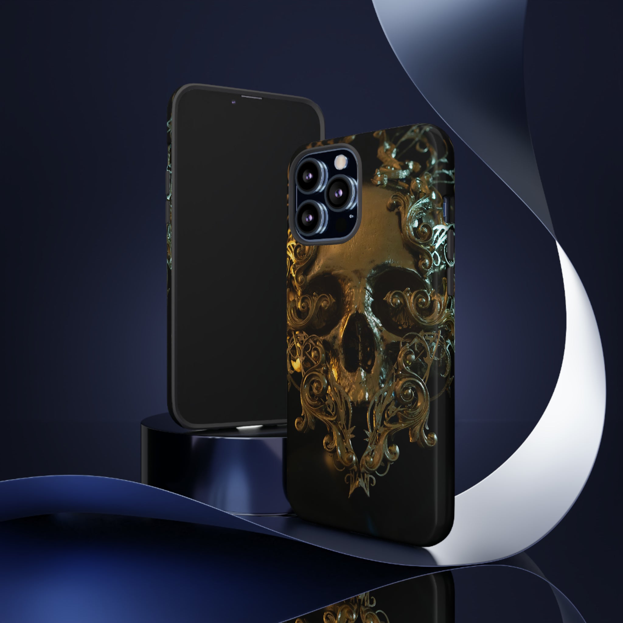 Golden Skull Trooper - Protective Phone Case