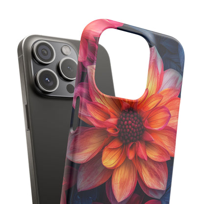 Fiery Bloom Harmony iPhone 15 - Slim Phone Case