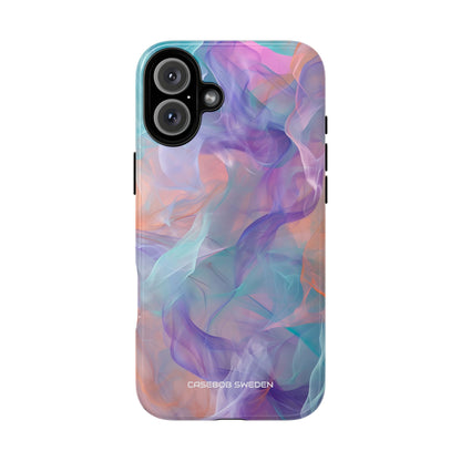 Dreamy Teal Flow - Tough iPhone 16 Phone Case