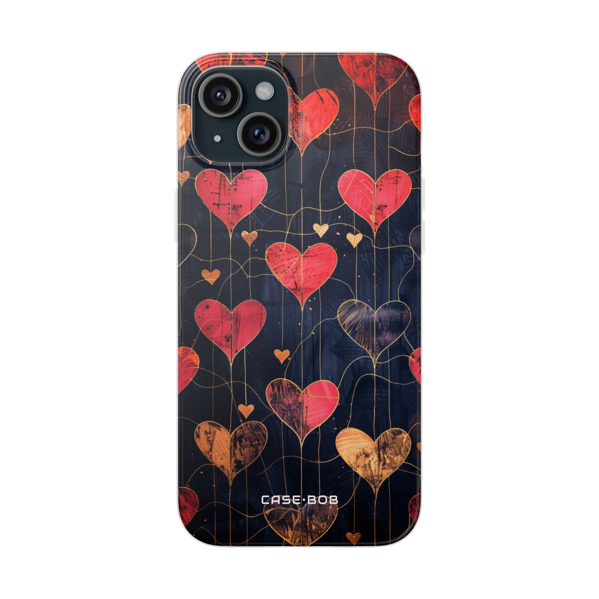 Golden Hearts Network iPhone 15 Plus Case - Soft