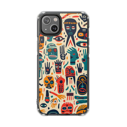 Gradient Tribalscape Vibrance iPhone 14 - Clear Impact Phone Case