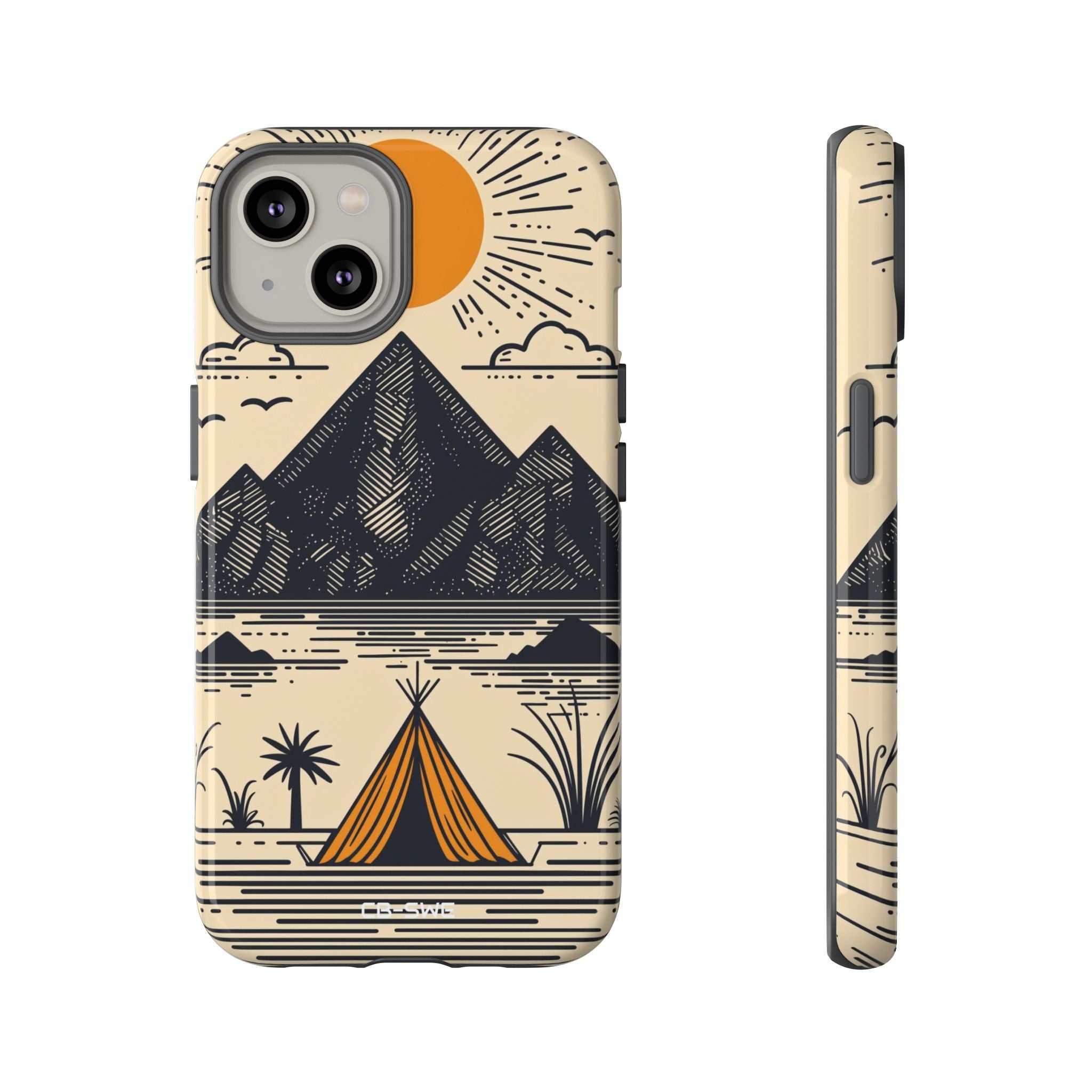 Golden Tent Awaits - iPhone Case