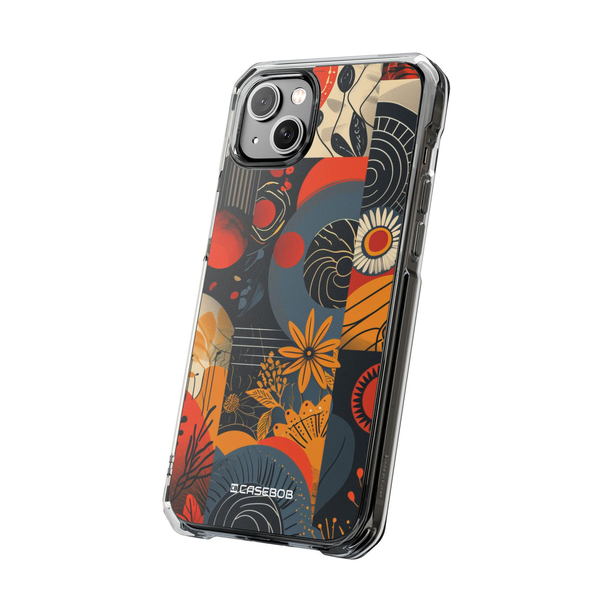 Retro Vibrance - Phone Case for iPhone (Clear Impact - Magnetic)