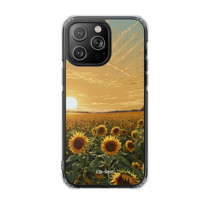 Sunflowers Embrace Sunset iPhone Case - Impact