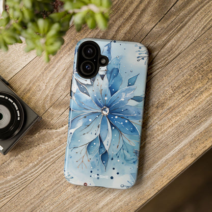 Floral Frost Embrace - iPhone Case