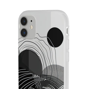 Monochrome Dynamics | Flexible Phone Case for iPhone