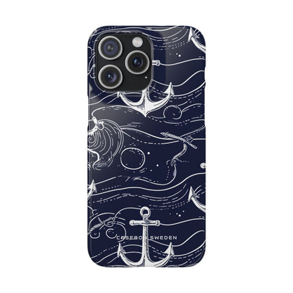 Gradient Anchorflow Waves iPhone 15 - Slim Phone Case