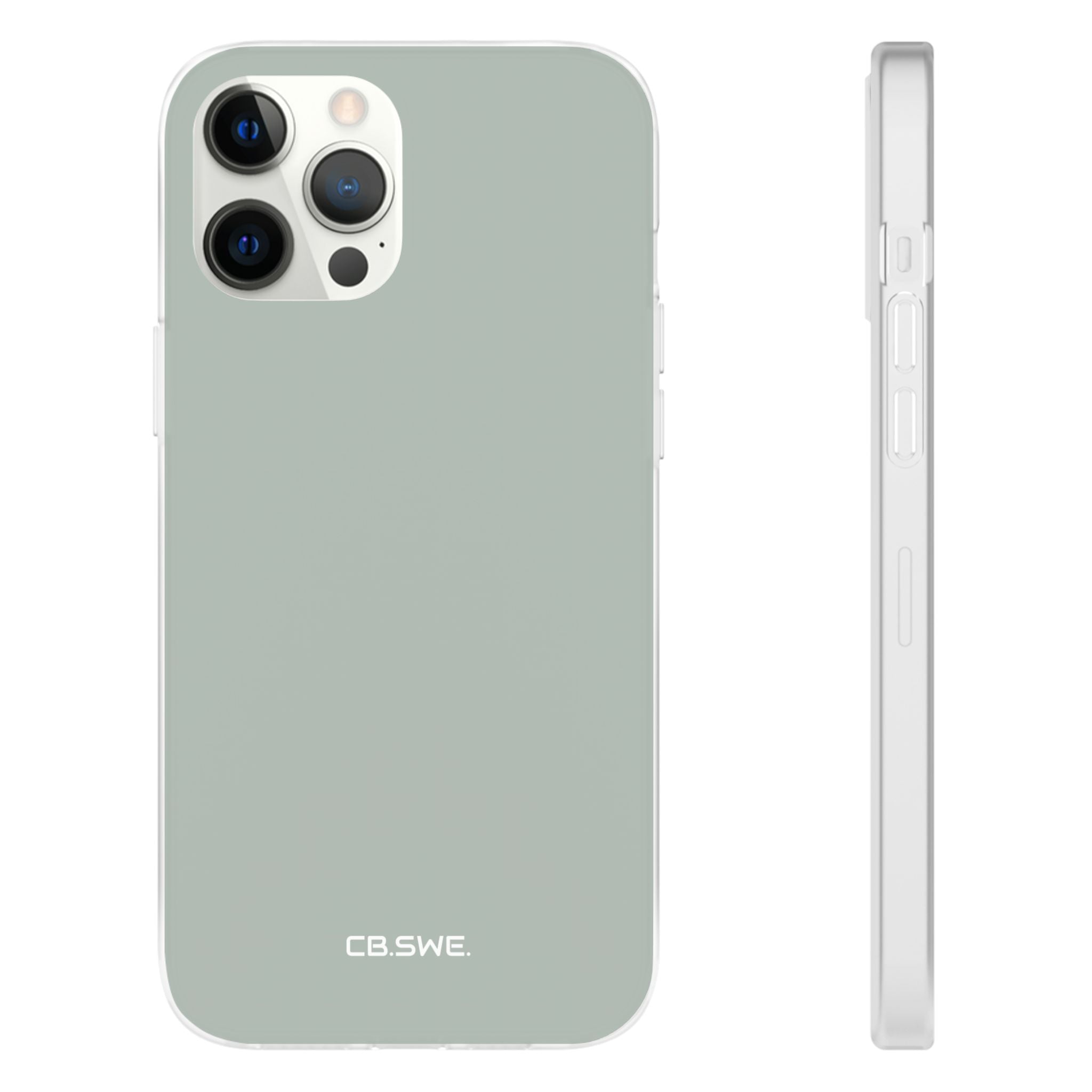 Aschgraue iPhone-Hülle – Flexi