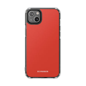 Cinnabar Red | Phone Case for iPhone (Clear Impact Case - Magnetic)