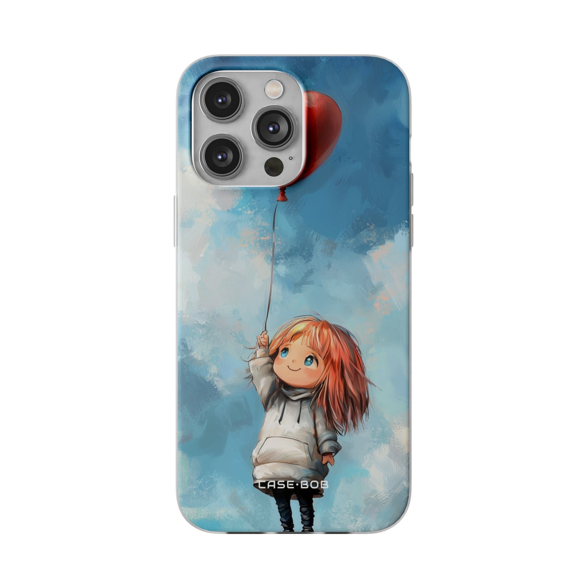 Heart Balloon Whimsy iPhone 14 Pro Max Case - Soft