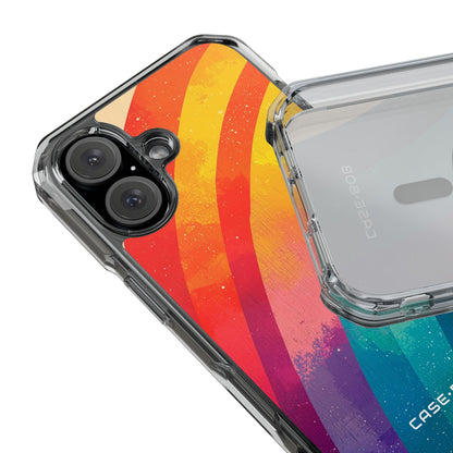 Textured Rainbow Arc iPhone 15 Case - Impact
