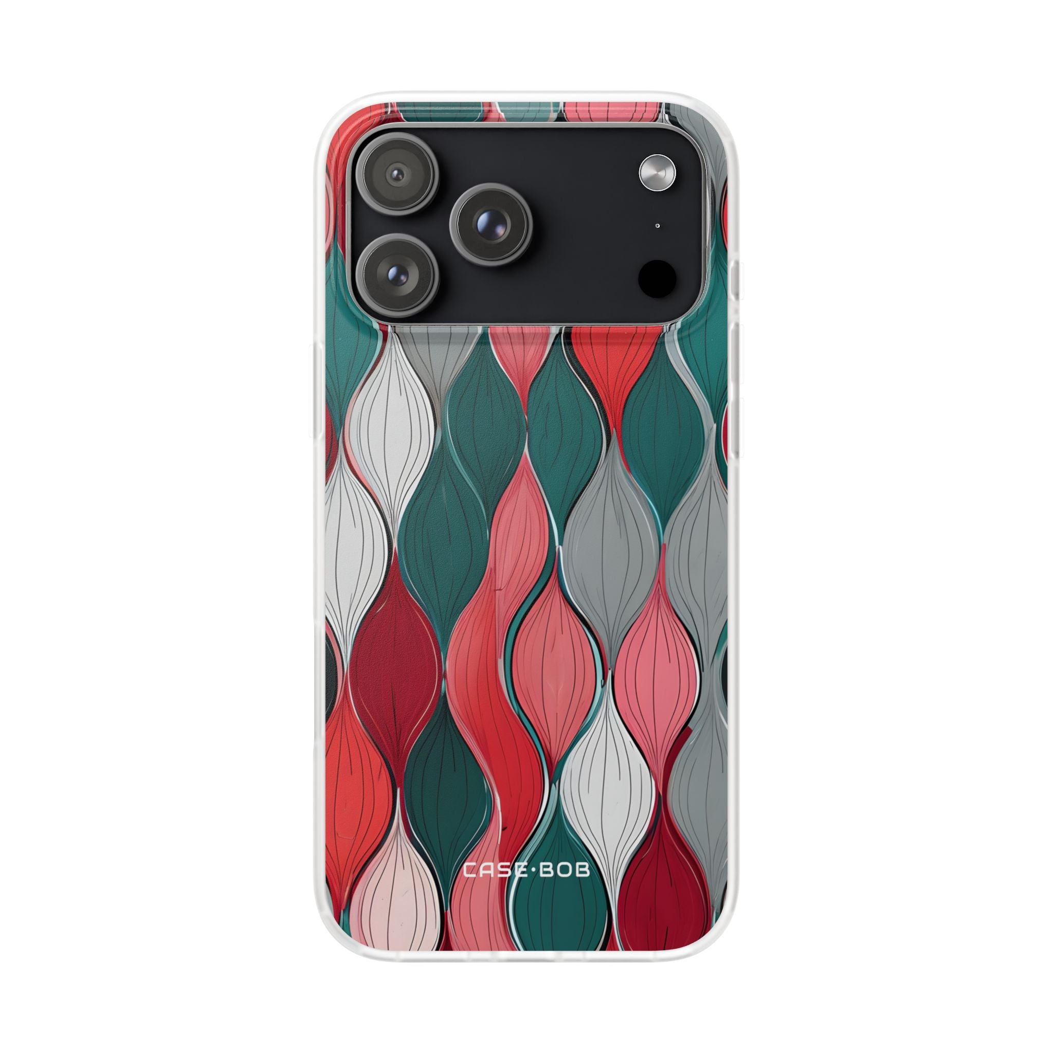Leaf Cascade Teal iPhone 17 Pro Max Case - Soft