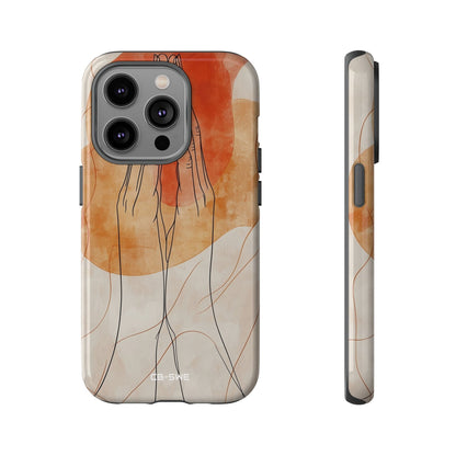 Hands Embrace Light - iPhone Case