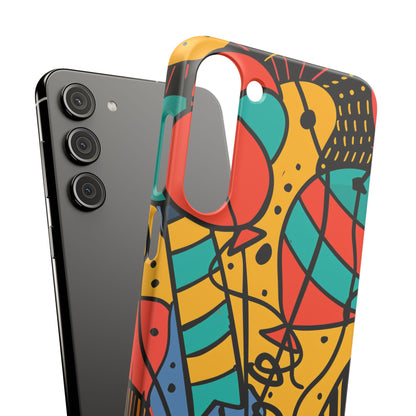 Playful Lines in Motion Samsung S23 - Slim Phone Case