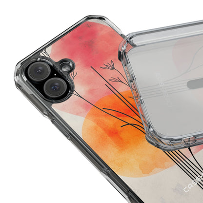 Curved Stem Sunset iPhone 16 Plus Case - Impact