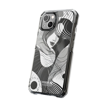 Orange Wave Motion iPhone 14 - Impact Clear+