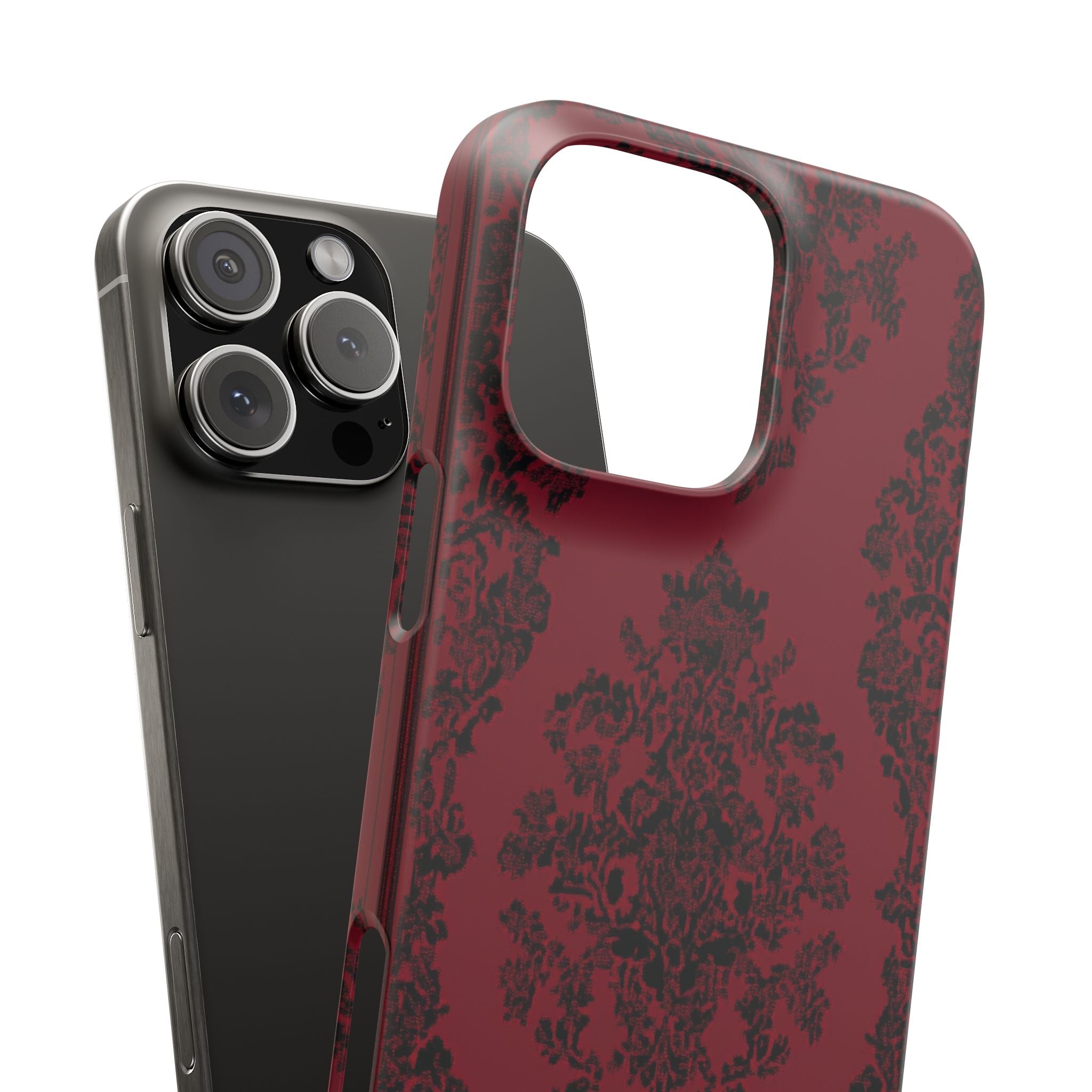 Gothic Crimson Elegance iPhone 16 - Slim Phone Case