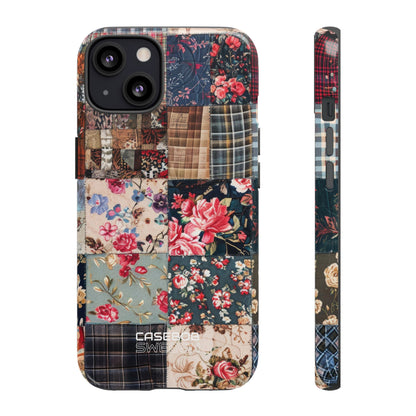Patchwork Floral Quilt iPhone 13 - Tough