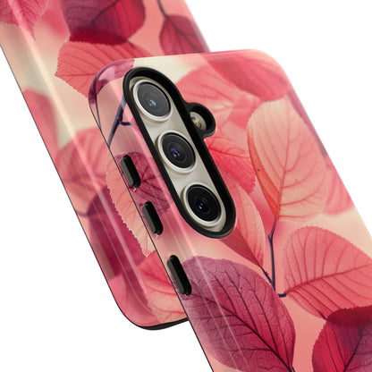 Pink Purple Nature Pattern - Tough Samsung S24 Phone Case