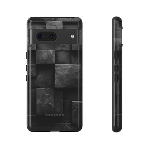 Black Geometric Elegance - Protective Phone Case